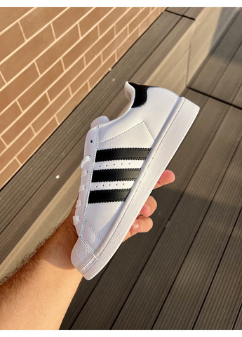 КРОССОВКИ ЖЕНСКИЕ ADIDAS SUPERSTAR WHITE АДИДАС СУПЕРСТАР No Brand белые демисезоны (368861751)