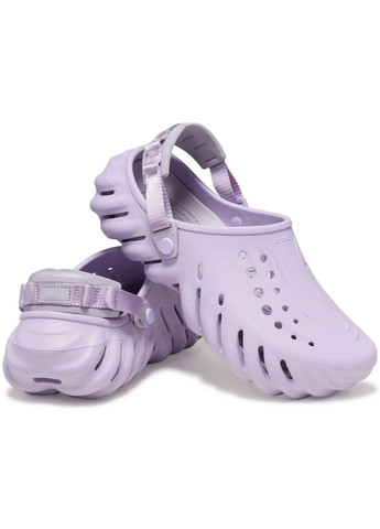 Лавандовые сабо echo clog lavender 207937-w Crocs