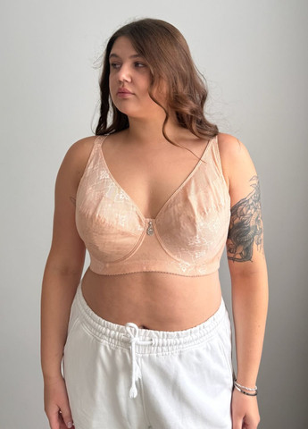 Бежевий мереживний бюстгальтер колекції «зваба» VIDCHUY
