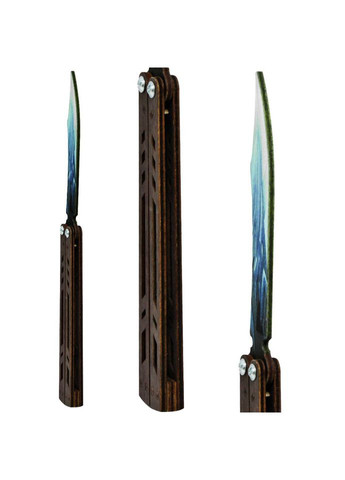 Нож деревянный сувенирный "SO-2 МЕТЕЛЬ DRAGON GLASS" SO2BAL-D Сувенір-Декор (362589752)