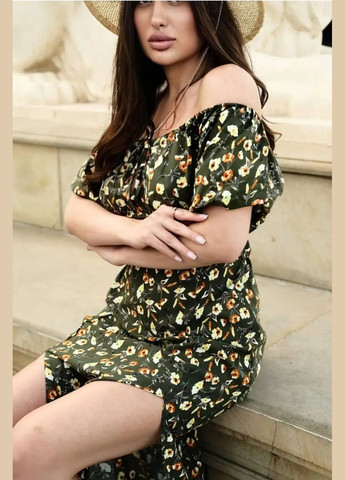 Оливковое (хаки) платье Anastasimo