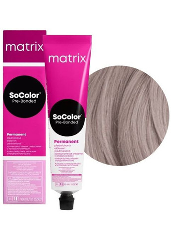 Стойкая кремкраска для волос SoColor Pre-Bonded 8SP светлый блондин серебристо-жемчужный, 90 мл. Matrix (292736060)