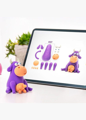 Набір самозатвердіючого пластиліну Корівка 30047-UA01 Lipaka (327873610)