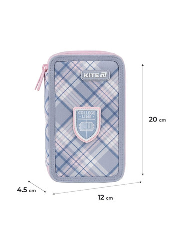 Пенал без наполнения College Line Девочка K25-623-1, 2 отделения Kite (336181906)