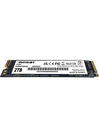 SSD накопичувач 2TB P320 2TB (P320P2TBM28) Patriot (358885057)