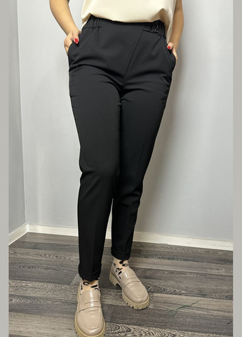 Женские классические брюки прямые черные MKJL1131-1 Modna KAZKA (277159860)