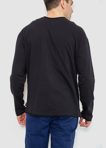 Черный лонгслив мужской однотонный,, 102r3308 Ager (313294563)