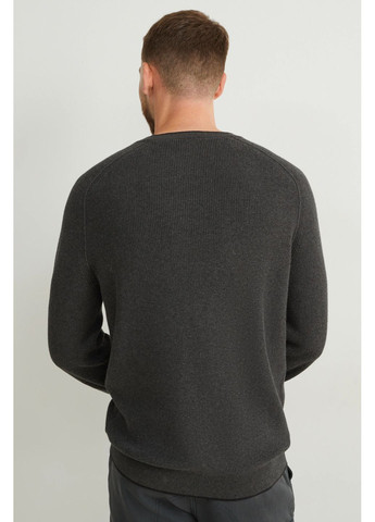 Сірий демісезонний светр з бавовни C&A