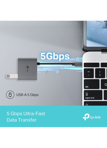 Хаб USB UH3020C USB-C > 1xUSB3.0/1xUSBC (PD 100W)/1xHDMI TP-Link (360605268)