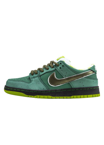 Зеленые демисезонные кроссовки мужские Nike SB Dunk Low "Green Lobster"