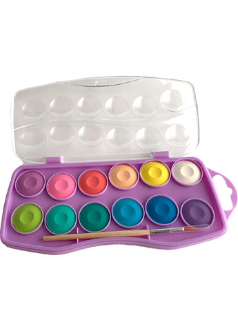 Акварельные краски, 12 цветов, с кисточкой () CoolPack 85443PTR (331859958)