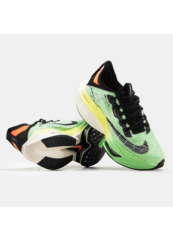 Серые демисезонные кроссовки мужские nike air zoom alphafly green v2 найк аир зум No Brand
