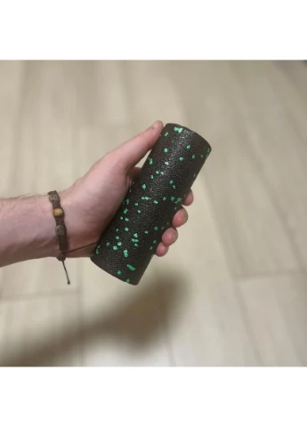 Массажный ролик (роллер) гладкий PP-4346 Mini EPP Foam Roller Черный/ (15x5,3см.) PowerPlay (397603111)