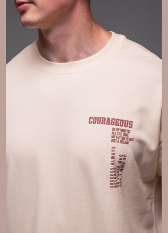 Бежевый демисезонный мужской oversize костюм oversize прочная дышащая ткань хлопок 100% ( лакоста ) No Brand