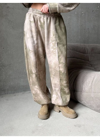 Жіночий костюм (кофта + штани) oversize, тринитка петля Туреччина — ЗАМІРИ В ОПИСІ DK/DL Мода без кордонів (386576234)