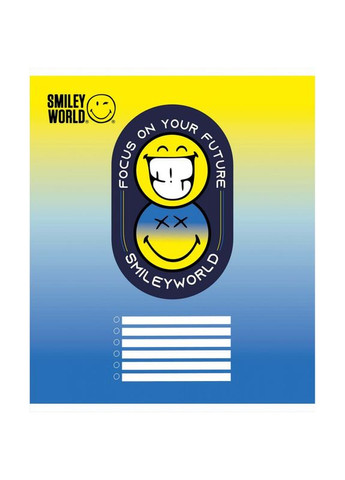 Зошит 12 аркушів клітинка " "/ Smiley world Yes (342417046)