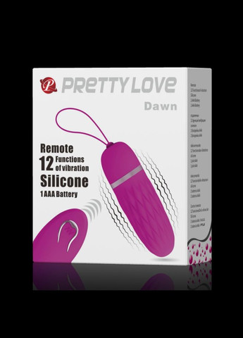 Віброяйце з дистанційним пультом управлінням Pretty Love "DAWN" LyBaile (301509999)