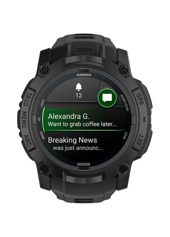 Смарт-часы Instinct 3 50 mm AMOLED Tactical Edition Black with Black Band (010-03020-50) Garmin (338188563)