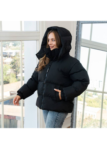Черная зимняя зимняя куртка женская SK