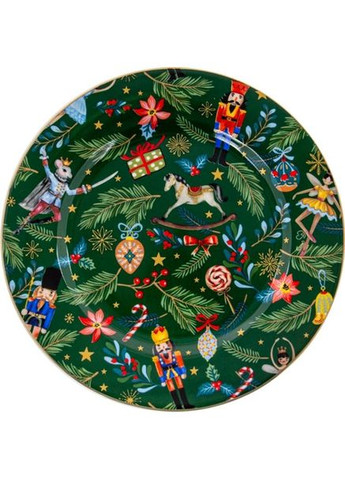 Набір новорічних тарілок Green Christmas 19 см х 6 шт Lefard (314837484)
