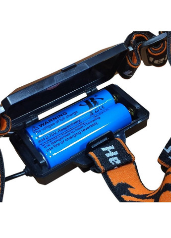 Фонарь налобный ударопрочный аккумуляторный 2х18650 с оптическим зумом зарядкой через USB Type-C 3 режима работы (482310-Prob) Unbranded (373332450)