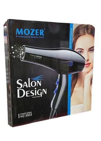 Фен MZ-5933 для сушіння укладання волосся електрофен Чорний Mozer (297331513)