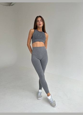 Жіночі лосини з пуш-ап сірі No Brand Лосини (317962243)