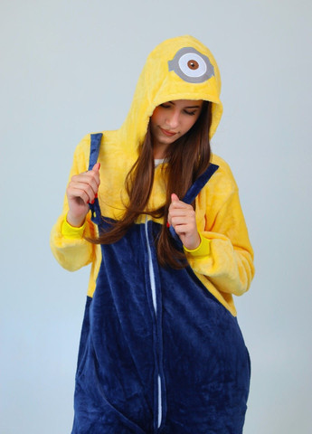 Кигуруми пижама Миньон женская желтая плюшевая Lalapka (365783506)