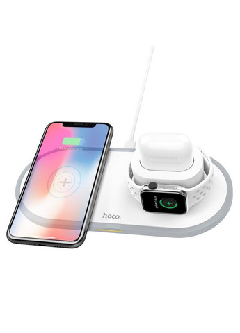 БЗП CW21 Wisdom 3in-1 Wireless Charger White Hoco (297455661)