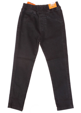 Черные демисезонные джегинсы 58914 Sercino