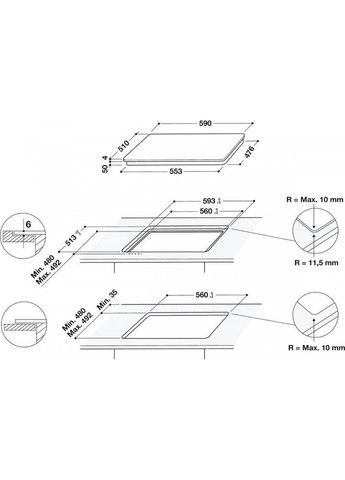 Варочная поверхность электрическая WL S7960 NE WHIRLPOOL (337319471)
