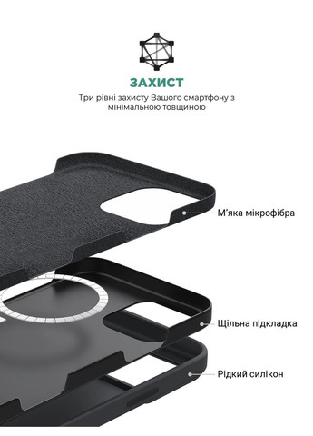 Чехол ICON2 MagSafe для Apple iPhone 16 Pro Max Black (ARM78681) ArmorStandart (327886639)