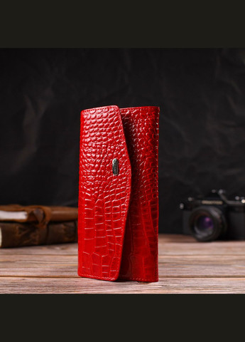 Привлекательное женское портмоне из натуральной кожи с тиснением под змею 21699 Canpellini (329152001)