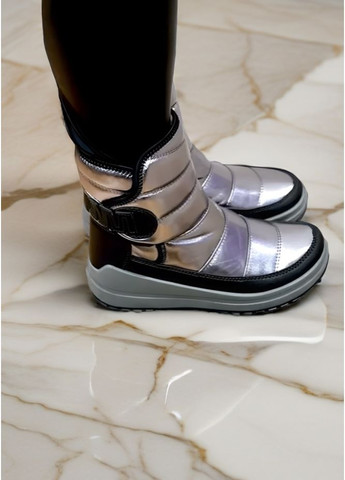 Серебряные женские зимние дутики No Brand