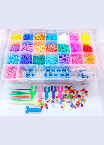 Набір гумок для плетіння Fashion дворівневий кейс 15600 гумок! LOOM BANDS (301593707)