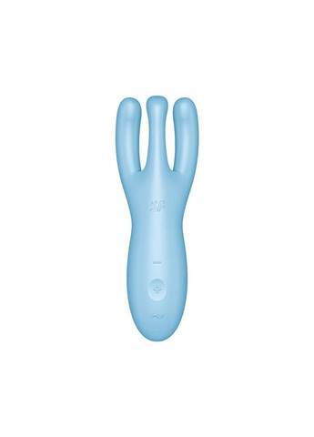 Клиторальный смарт вибратор Threesome 4 Blue с тремя пальчиками Satisfyer (333332692)
