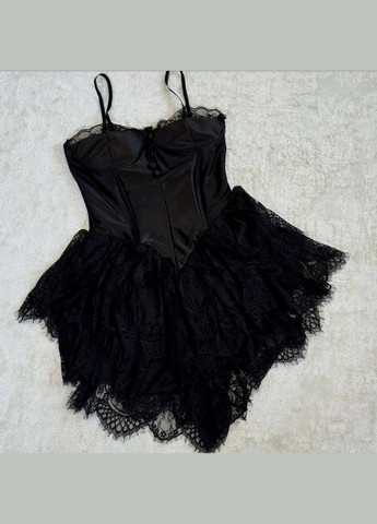 Комбинезон-платье с кружевом Avanti комбинезон-шорты однотонный чёрный праздничный кружево, атлас