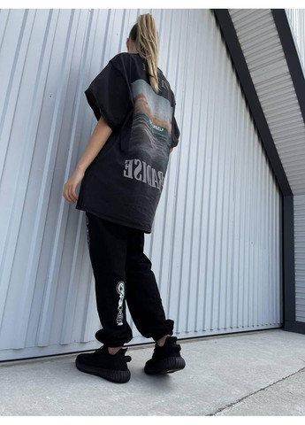 КРОСІВКИ ЖІНОЧІ ADIDAS YEEZY BOOST 350 V2 MONO BLACK АДІДАС ІЗІ БУСТ ЧОРНІ No Brand чорні демісезони (392025267)