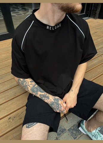 Чорна чоловіча футболка - fenix, чорна Reload