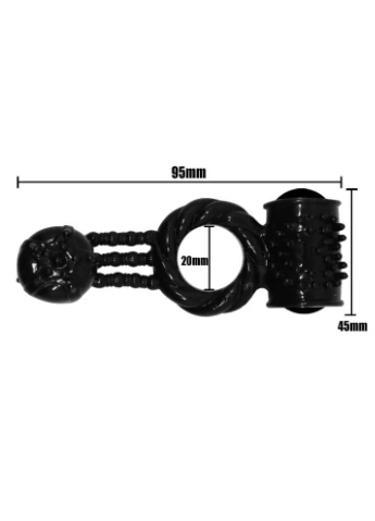 Эрекционное вибро кольцо со стимулятором клитора Sweet Vibration Ring, BI-014080-1 Baile (383080572)