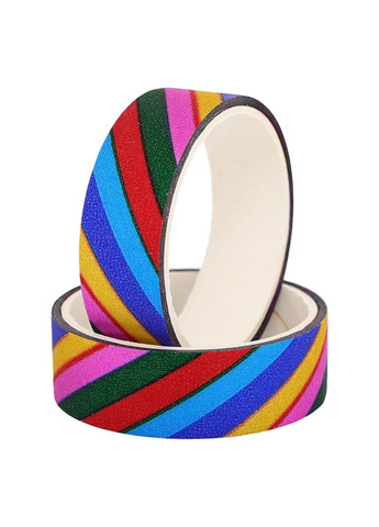 Обмотка-скотч для обруча и булав художественной гимнастики Радуга 2 C-0525 (10шт, р-р 2,7м*1,5см) SP-Sport (361434654)