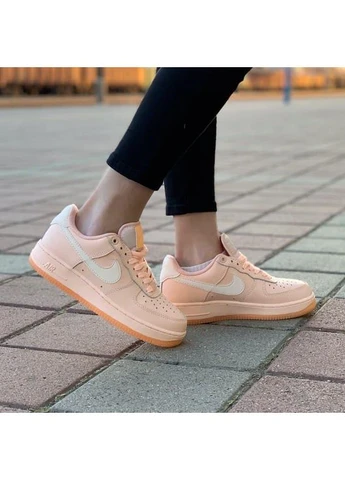 Розовые летние кроссовки nike air force 1 rose найк аир форс 1 No Brand
