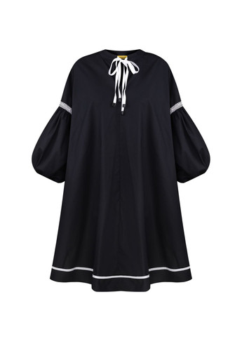 Черное кэжуал хлопковое платье лаура Dolcedonna