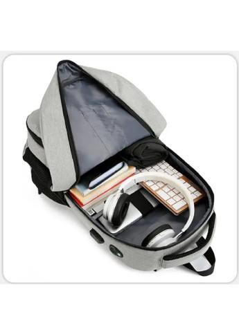 Рюкзак повсякденний на кожен день для подорожей з термовідділом кишенею холодильником 48х32х15 см (478020-Prob) Темно-сірий Unbranded (301699332)