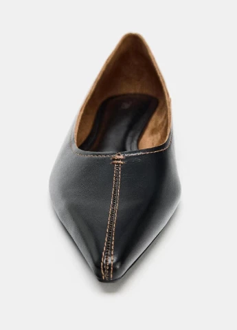 Zara Туфли черный з натуральная кожа, испания — демисезон (381606113)