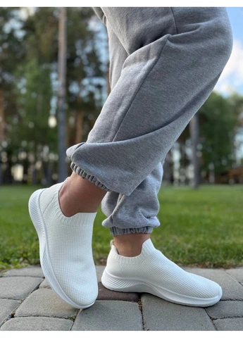 Жіночі кросівки з текстилю (2373) No Brand білі літо (395108713)