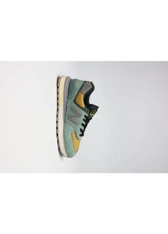 Зелені кросівки чоловічі new balance 574 x stone island legacy light green нью беланс 574 зелені демісезон No Brand