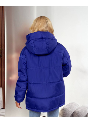 Синяя женская куртка зима No Brand