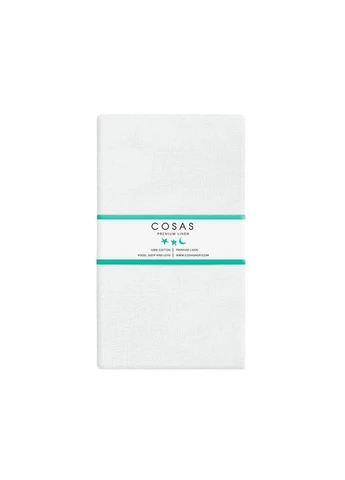 Набор простыней на резинке 90х200 WHITE / BROWN (4822052061954) Cosas (392174437)