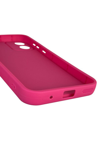 Чехол силиконовый Soft Touch с 3D принтом для Moto E13 (PAXT0034) малиновый (Полная защита камеры) Motorola (373670804)